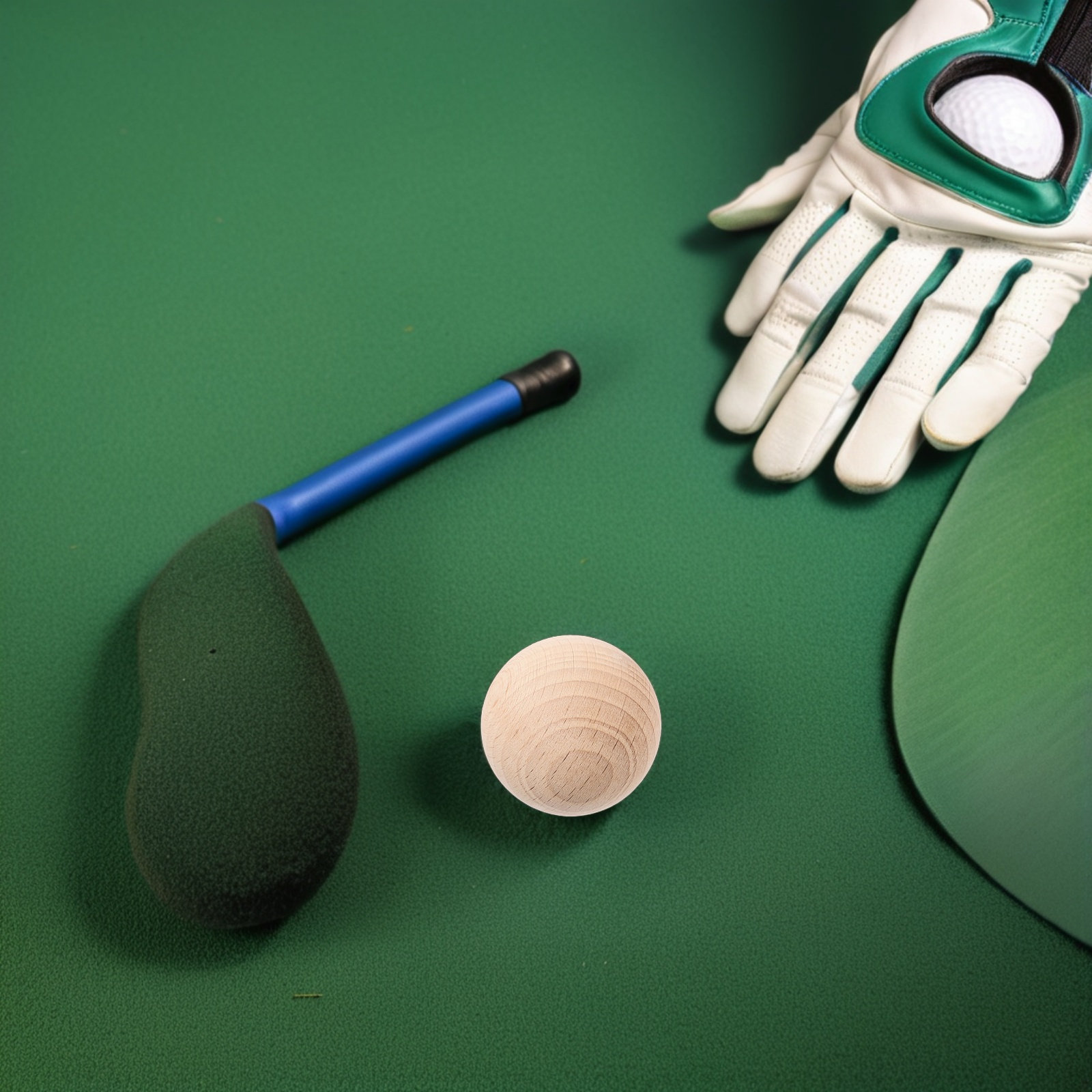 Wooden Round Ball Natural Hard - Croquet Set Lawn 评论和价格