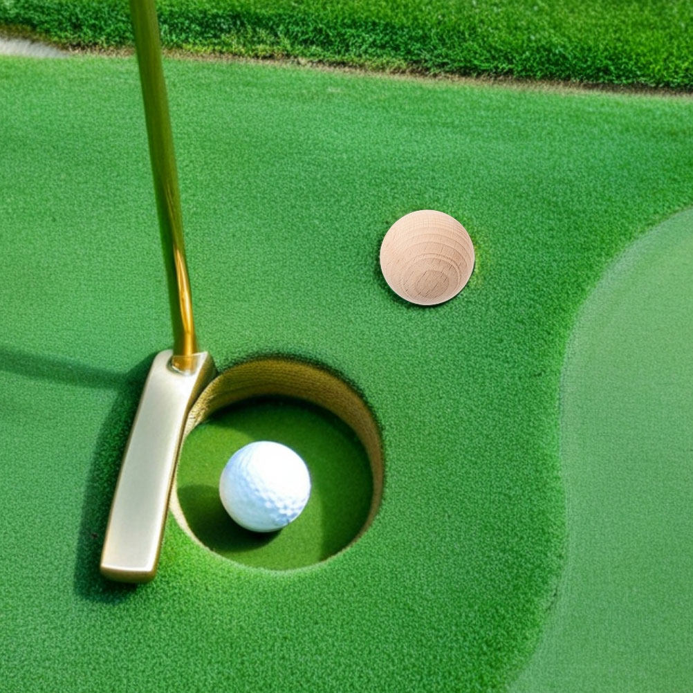 Wooden Round Ball Natural Hard - Croquet Set Lawn 评论和价格