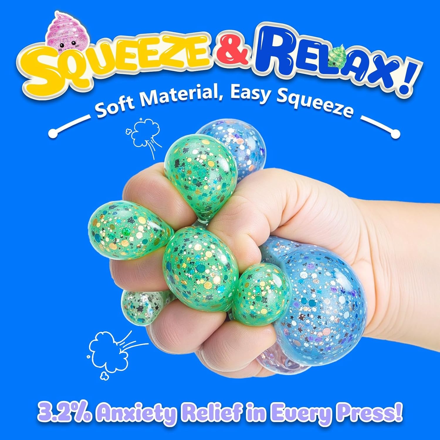 Novelty Squishy Poo Stress Bal - Party Games Adults Funny 评论和价格