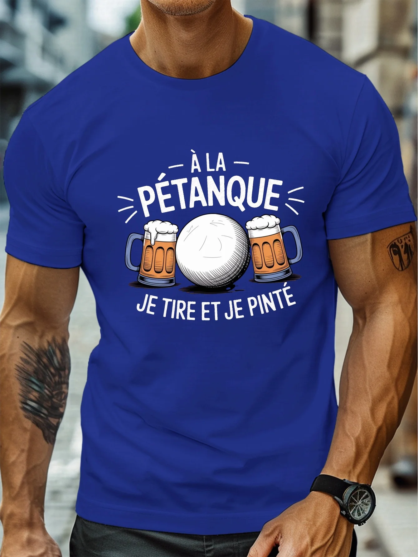 Fashion Men's Pétanque Beer Fu - Party Games Quotes 评论和价格