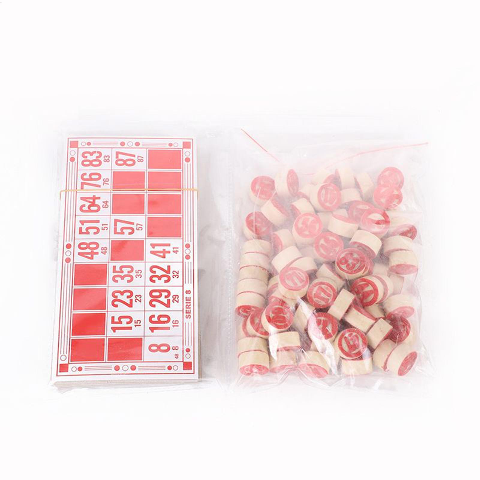 Bingo Game Wooden Funny Educat - Party Games Group For Adults 评论和价格