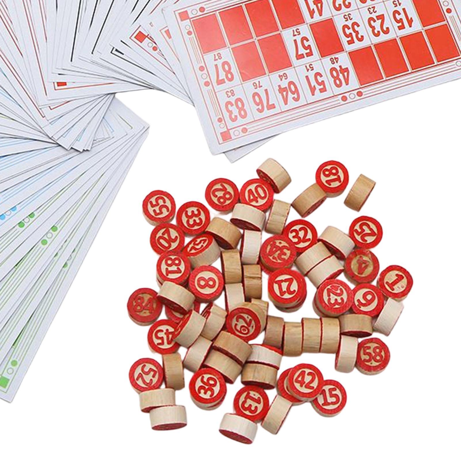 Bingo Game Wooden Funny Educat - Party Games Group For Adults 评论和价格