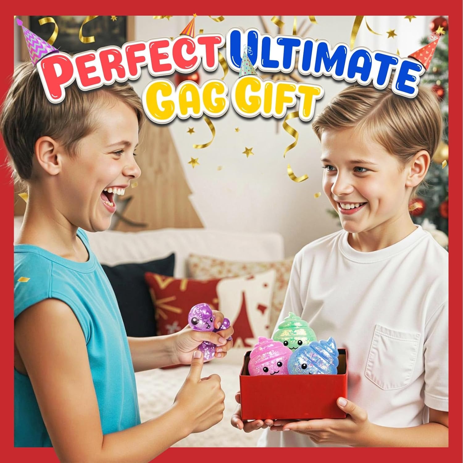 Prank Gift Glitter Funny Stres - Party Games Adults Funny 评论和价格