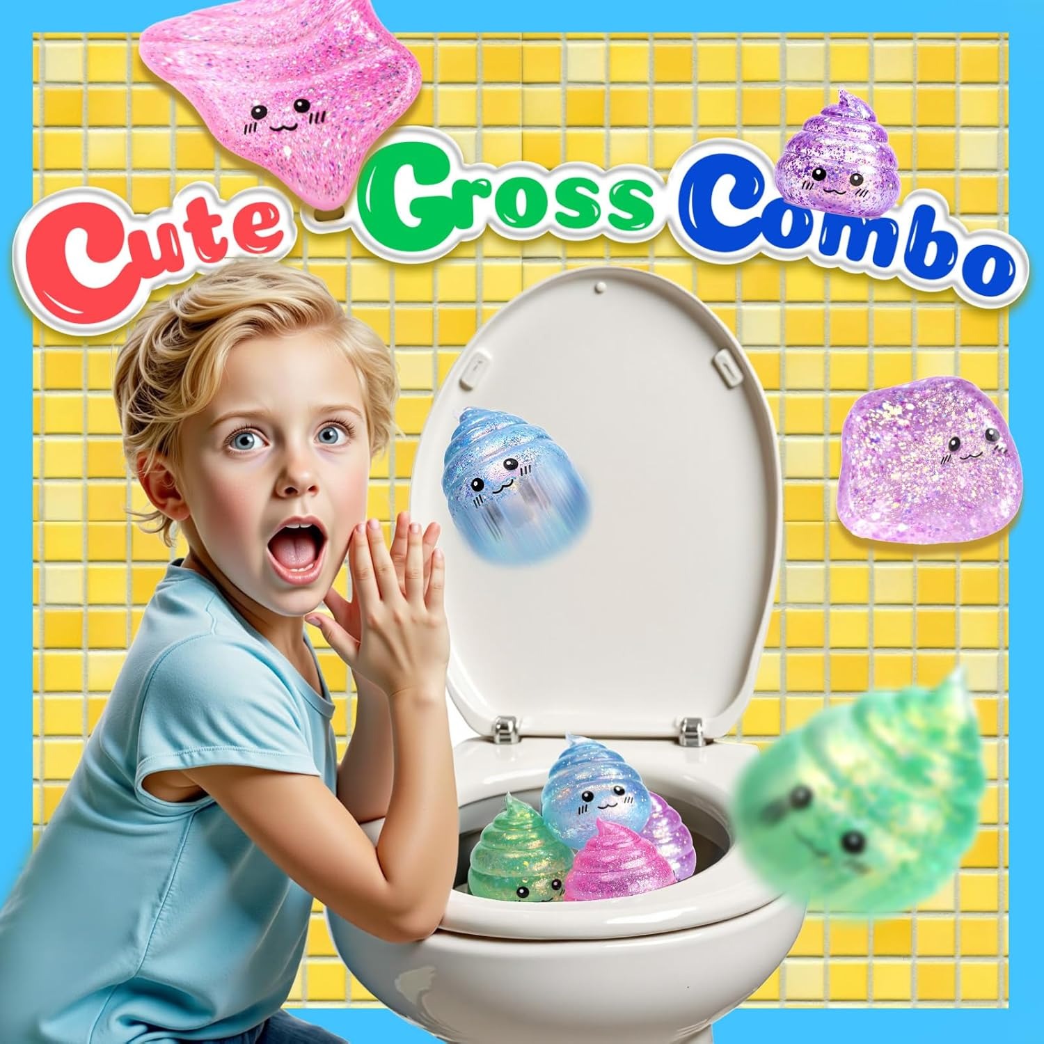 Prank Gift Glitter Funny Stres - Party Games Adults Funny 评论和价格