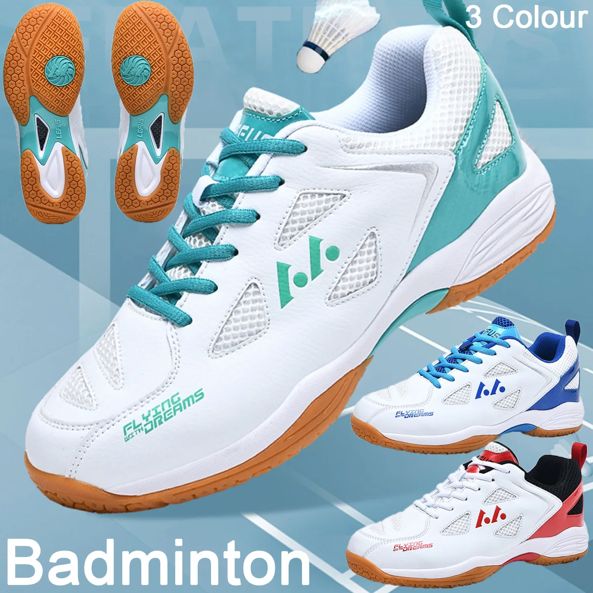 New Men Women Badminton Shoes  - Badminton Set Garden 评论和价格