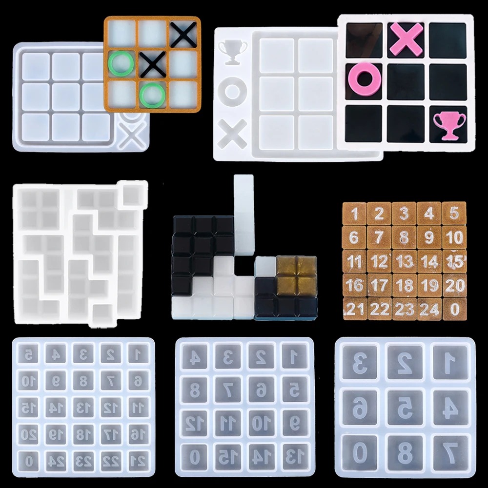 Tic Tac Toe Silicone Resin Mol - Party Games Kid Friendly 评论和价格