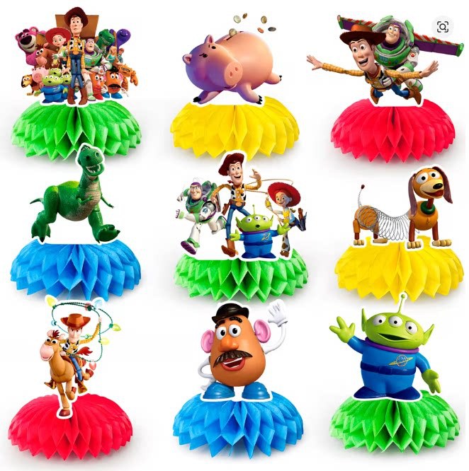 Toy Story 5 Honeycomb Centerpi - Party Games Gifts 评论和价格