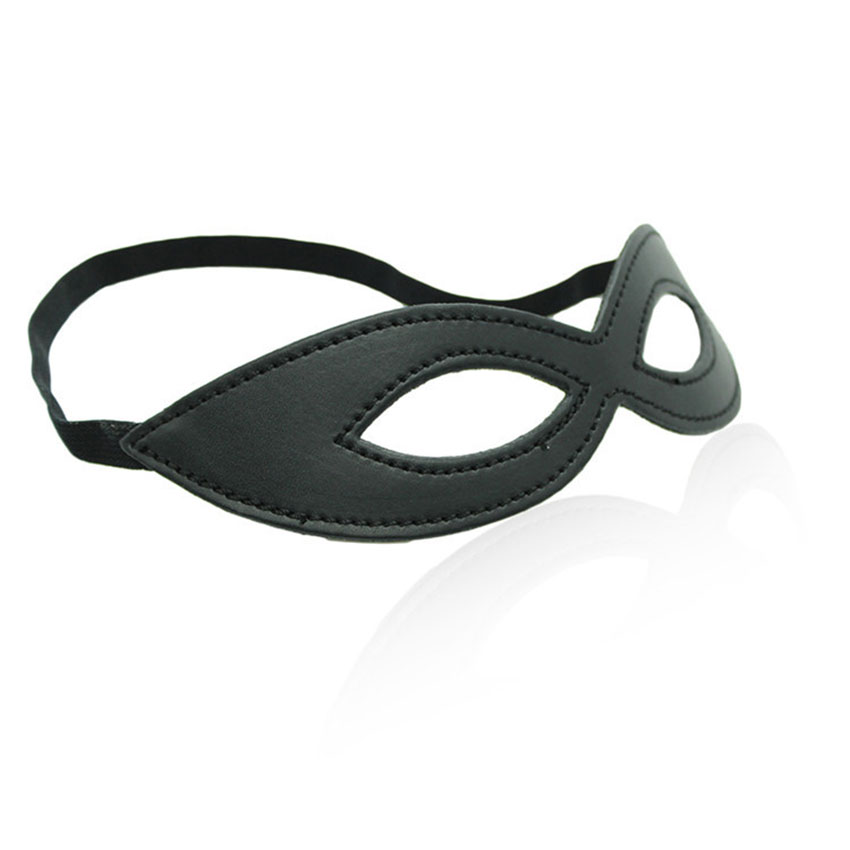 Black Leather Eye Mask For Sex - Party Games Mystery 评论和价格