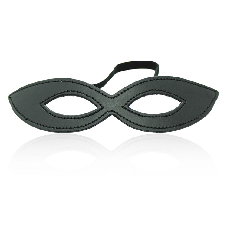 Black Leather Eye Mask For Sex - Party Games Mystery 评论和价格
