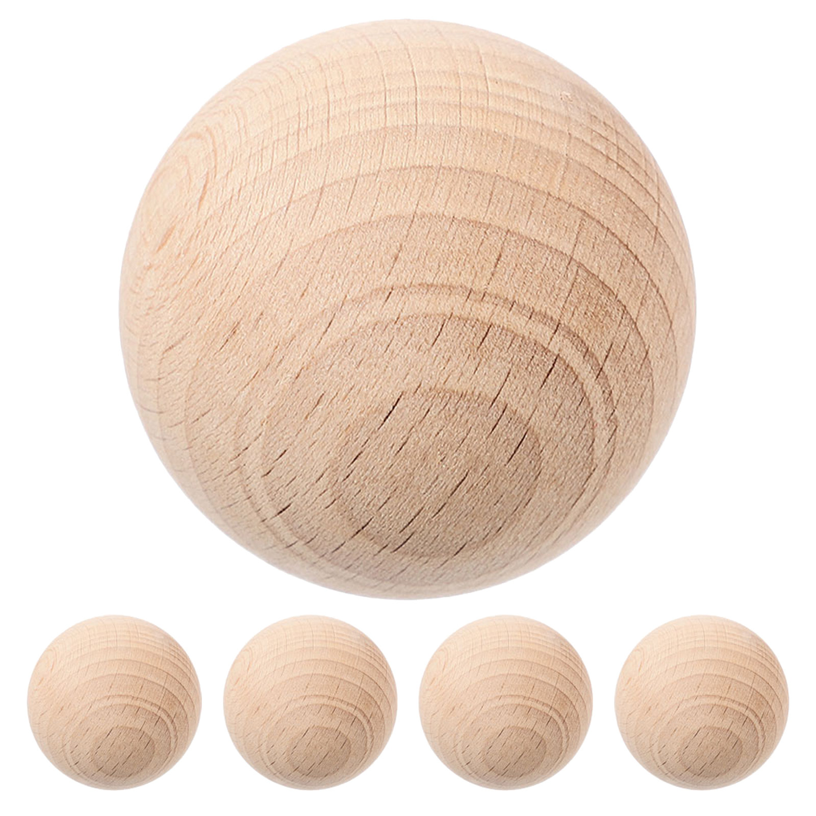 5Pcs Natural Wood Croquet Ball - Croquet Set Lawn 评论和价格