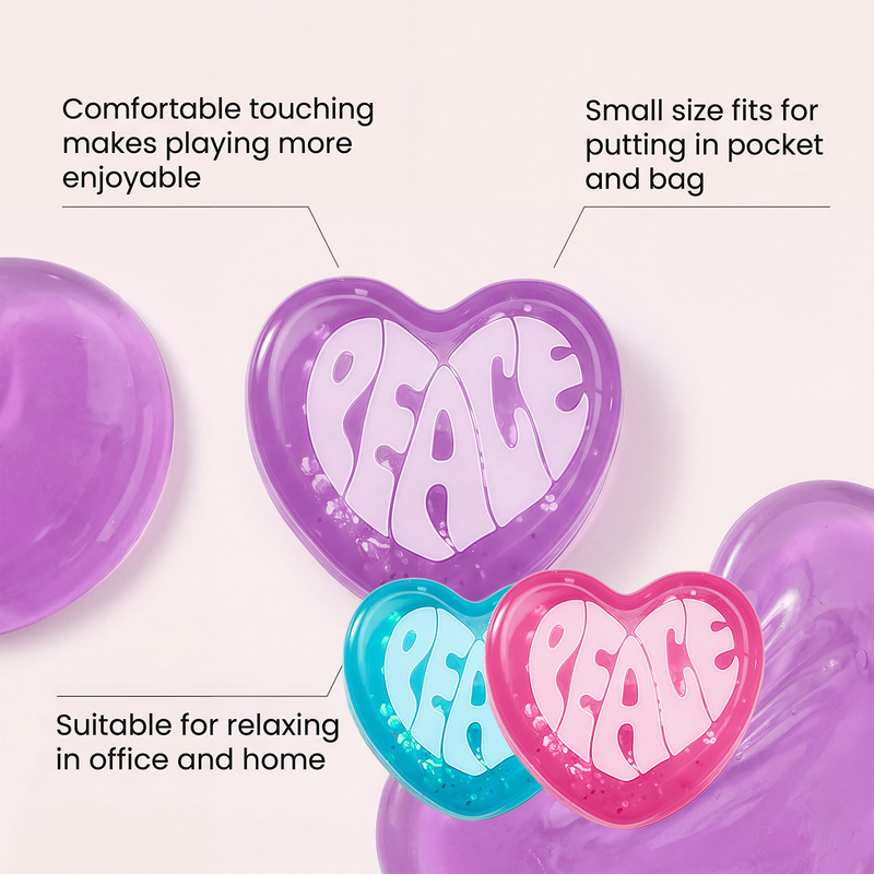 InStock PEACE Heart Shape Squi - Party Games Adults Funny 评论和价格