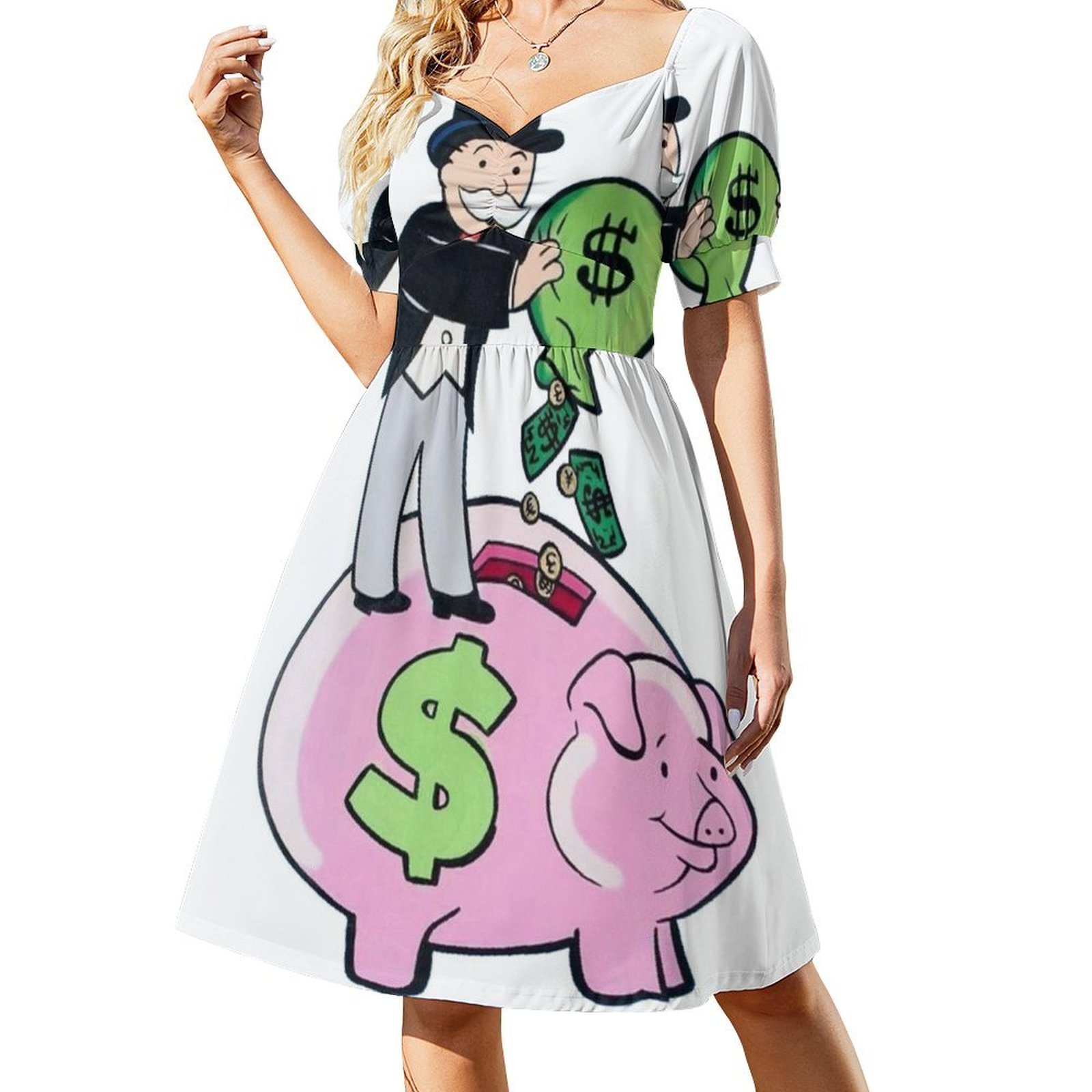 Piggy Bank Sexy Vacation Dress - Party Games Quotes 评论和价格